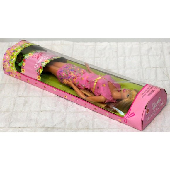 Vtg 1999 NEW Mattel Pretty Flowers Barbie Doll Figure Accessories Spring Garden - Picture 4 of 10